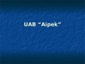Organizacijos aprašymas: informacinės technologijos UAB "Aipek"