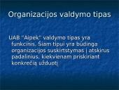 Organizacijos aprašymas: informacinės technologijos UAB "Aipek" 8 puslapis
