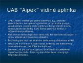 Organizacijos aprašymas: informacinės technologijos UAB "Aipek" 9 puslapis