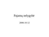 Pajamų ir turto nelygybė