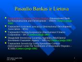 Pasaulio bankas - tarptautinė kredito organizacija 17 puslapis