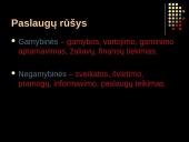 Paslaugų reikšmė ir įvairovė 5 puslapis