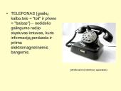 Pirmasis telefonas. Alexander Graham Bell