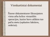 Pirminiai apskaitos dokumentai ir jų skirstymas 14 puslapis