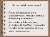 Pirminiai apskaitos dokumentai ir jų skirstymas 18 puslapis