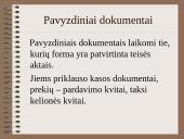 Pirminiai apskaitos dokumentai ir jų skirstymas 5 puslapis