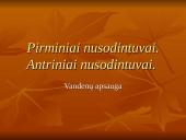Pirminiai nusodintuvai. Antriniai nusodintuvai