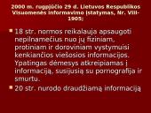 Priemonės kovai su neteisėta ir žalinga informacija kompiuteriniame tinkle 17 puslapis