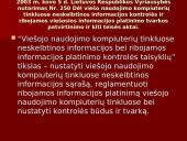Priemonės kovai su neteisėta ir žalinga informacija kompiuteriniame tinkle 18 puslapis