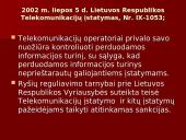 Priemonės kovai su neteisėta ir žalinga informacija kompiuteriniame tinkle 19 puslapis