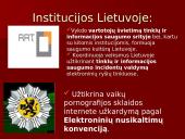 Priemonės kovai su neteisėta ir žalinga informacija kompiuteriniame tinkle 9 puslapis