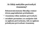 Progresyvistinė ugdymo koncepcija 9 puslapis