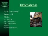 Rinkodaros pristatymas: UAB "Tavo namas" 11 puslapis