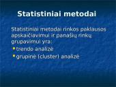 Rinkų analizavimas ir įvertinimas 10 puslapis