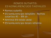 Romos sutartis. Europos Sąjungos (ES) konkurencijos taisyklės 2 puslapis