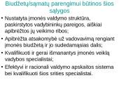 Sąmatų sudarymo tikslai, objektai ir sąmatų sistema. Lanksčios sąmatos 5 puslapis