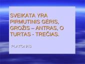 Saviraiška ir polinkių plėtotė: sveikatos ugdymas 4 puslapis