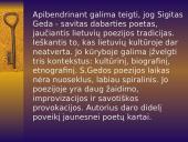 Sigitas Geda bei jo kūryba 16 puslapis