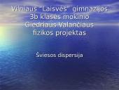 Šviesos dispersija