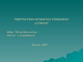 Tarptautiniai apskaitos standartai. Lizingas