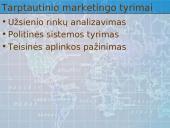 Tarptautinių rinkų pasirinkimas plečiant veiklą 15 puslapis