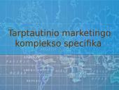 Tarptautinių rinkų pasirinkimas plečiant veiklą 16 puslapis