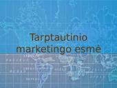 Tarptautinių rinkų pasirinkimas plečiant veiklą 4 puslapis