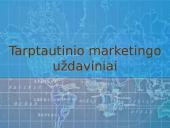 Tarptautinių rinkų pasirinkimas plečiant veiklą 6 puslapis