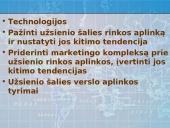 Tarptautinių rinkų pasirinkimas plečiant veiklą 8 puslapis