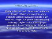 Teikiamų paslaugų atitikimas vartotojų lūkesčiams: turizmo agentūra UAB "Avanturas" 13 puslapis