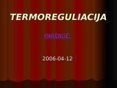 Termoreguliacijos procesas