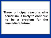 The danger of terrorism around the world 7 puslapis