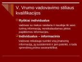 Vadovas ir jo vadovavimo funkcijos 17 puslapis