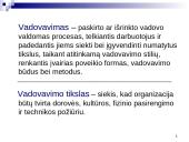 Susipažinimas su vadovavimo esme 3 puslapis
