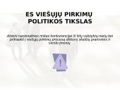 Viešųjų pirkimų reglamentavimas Europos Sąjungoje (ES) 6 puslapis