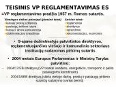 Viešųjų pirkimų reglamentavimas Europos Sąjungoje (ES) 7 puslapis