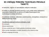 Viešųjų pirkimų reglamentavimas Europos Sąjungoje (ES) 9 puslapis