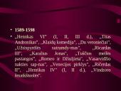 Viljamas Šekspyras (skaidrės) 9 puslapis