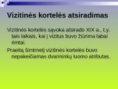 Vizitinės kortelės esmė ir istorija 2 puslapis