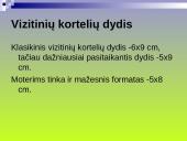 Vizitinės kortelės esmė ir istorija 7 puslapis