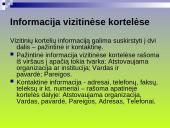 Vizitinės kortelės esmė ir istorija 8 puslapis