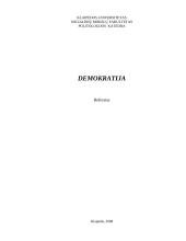 Demokratijos esmė ir vystymasis