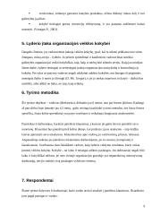 Vadovo lyderystės raiškos sąsajos su organizacijos veiklos kokybe 9 puslapis