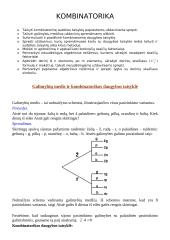 Galimybių medis ir kombinatorikos daugybos taisyklė