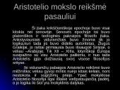 Aristotelio biografija ir mąstymas 13 puslapis