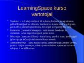 Darbas su LearningSpace 2 puslapis