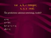 Duomenys Paskalio programavimo kalboje 18 puslapis
