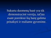 Duomenų bazė: UAB "Kamesta" 8 puslapis