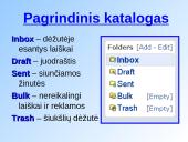 Elektroninio pašto dėžutė 2 puslapis