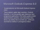 Elektroninis paštas - Outlook Express 4 puslapis